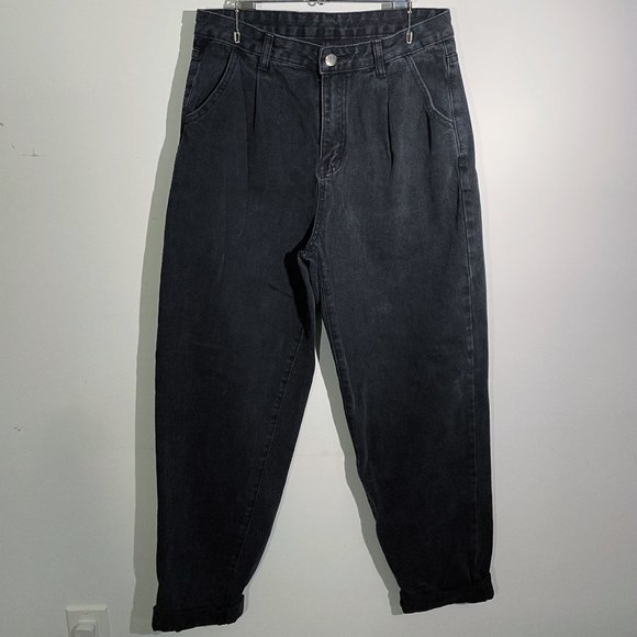 Shein | BLACK DENIM MOM JEANS - Picture 2 of 2